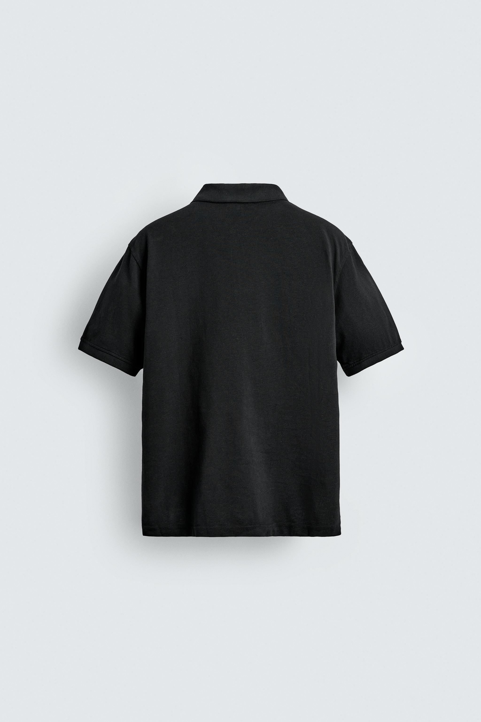 WASHED PIQUÉ POLO SHIRT AARON LEVINE X ZARA